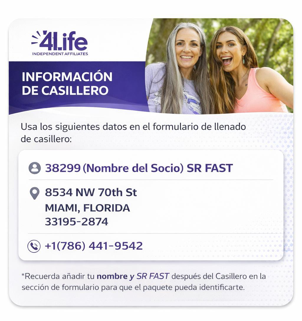 Segundo afiche de casillero con dirección 8534 NW 70th St